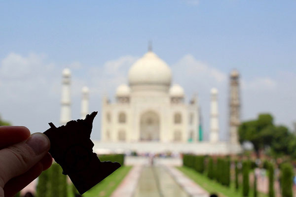 Outline of MN against the Taj Mahal